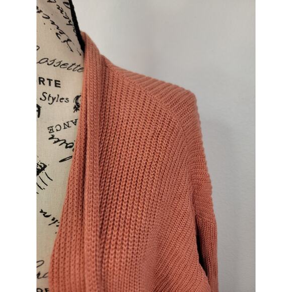 Lululemon Cashlu Sweater Wrap Cardigan Womens M/L Heathered Pink Savannah W3FJSS - Picture 4 of 8